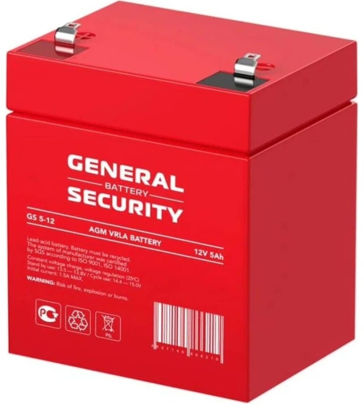 Аккумулятор General Security GS5-12 F2