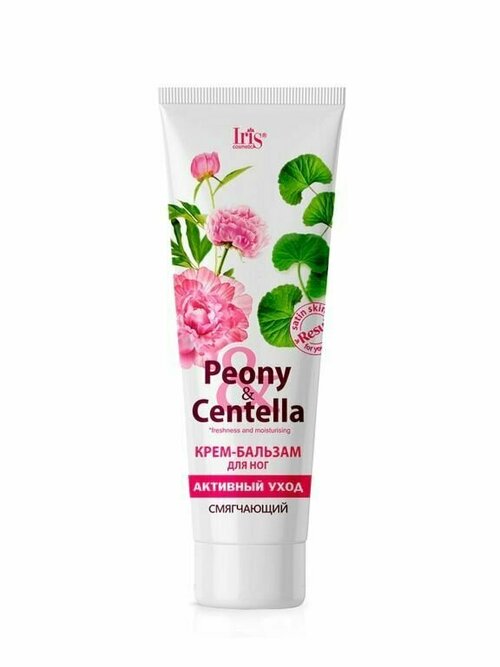 Iris Крем-Бальзам для ног Peony & Centella, Активный уход, туба 100 мл