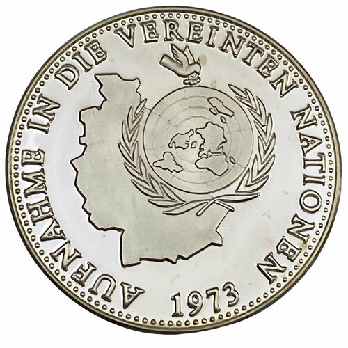 Германия, настольная памятная медаль 40 лет ФРГ. Прием в ООН 1989 г.
