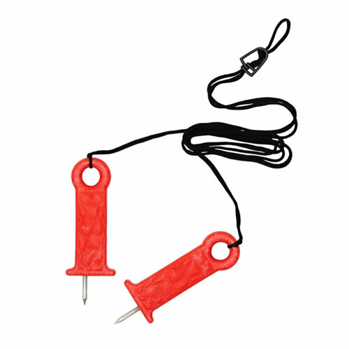 Самоспасатель финский цв. красный (предмет первой необходимости на тонком льду) спасательные шипы для зимней рыбалки спасалки самоспасатель рыболовные принадлежности