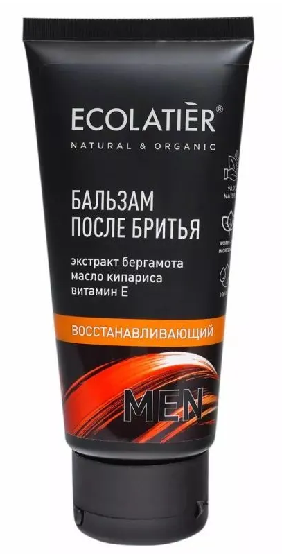 ECOLATIER, MAN, Мужской бальзам после бритья, Восстанавливающий, 100 мл