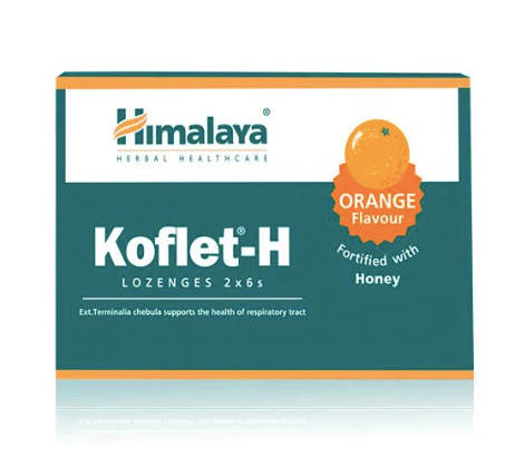 Леденцы Кофлет-Х Апельсин (Koflet-H Orange ) от кашля /Смягчают горло и бронхи /Антисептик, 30 шт.