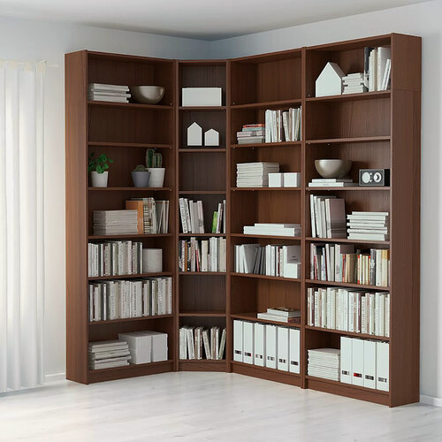 Изображение товара Стеллаж Билли 18 Орех Экко 9459 NOW 215x135x237 см, коричневый Дом мебели для вас