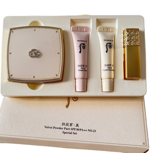 The History of Whoo Компактная пудра Gongjinhyang Mi VELVET Powder Pact SP 30 PA++ 21 тон