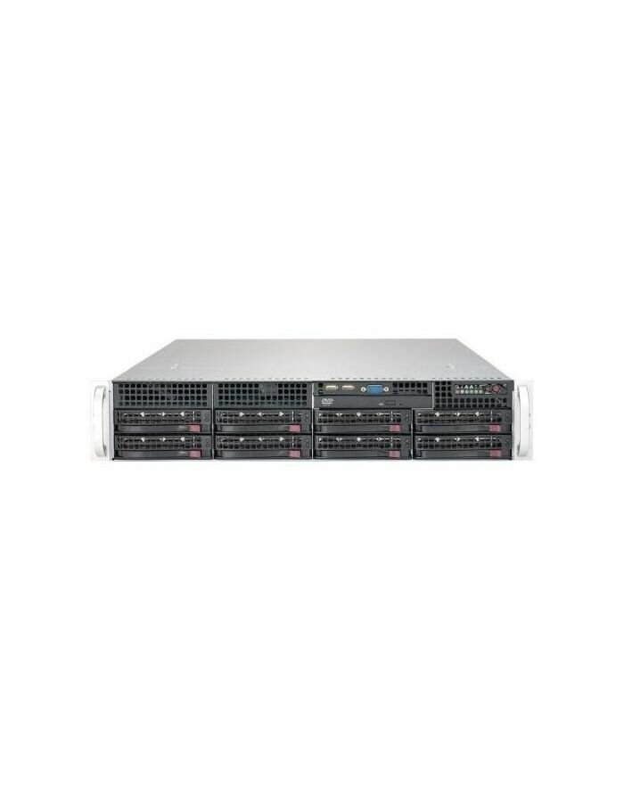 Сервер Supermicro SuperServer 6029P-TRT без процессора/без ОЗУ/без накопителей/количество отсеков 35" hot swap: 8/2 x 1000 Вт/LAN 10 Гбит/c