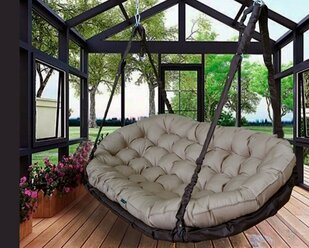 Подвесной диван качели для сада 185