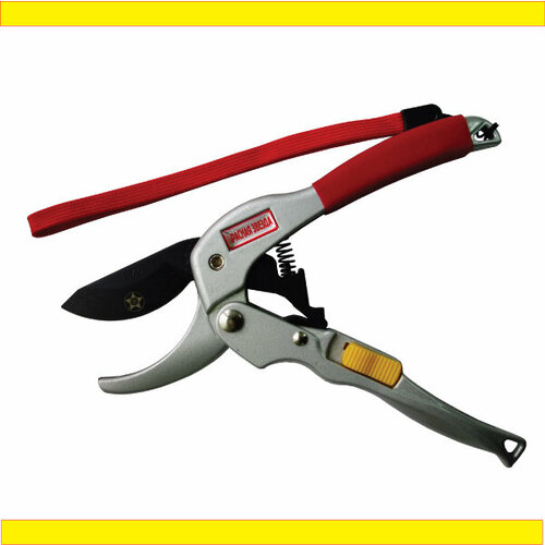 GF4228R Силовой секатор шустрик красная звезда с роликовым приводом Лёгкий мощный рез экономит Ваше усилие на 50 и удобное положение в руке 1463₽