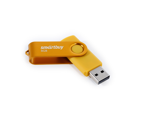 USB Flash Drive 8Gb - SmartBuy UFD 20 Twist Yellow SB008GB2TWY