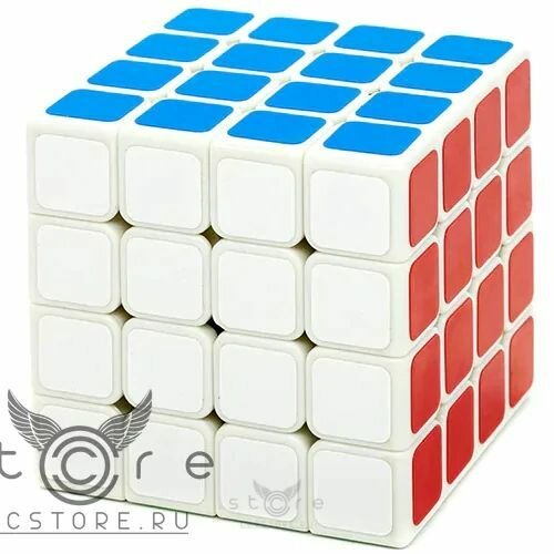 Скоростной Кубик Рубика 4x4 ShengShou Wind / Головоломка / Белый пластик