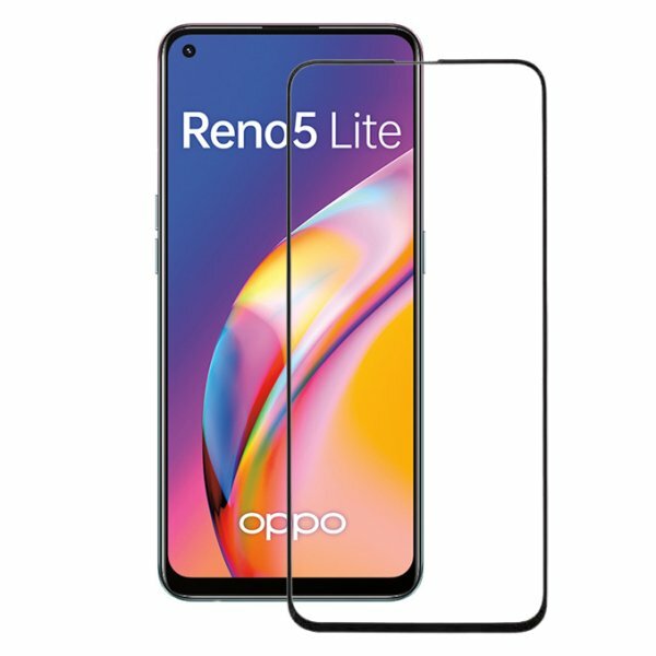 фото Защитное стекло 3D Tempered Glass для Oppo Reno 5 Lite полный клей ( черная рамка )