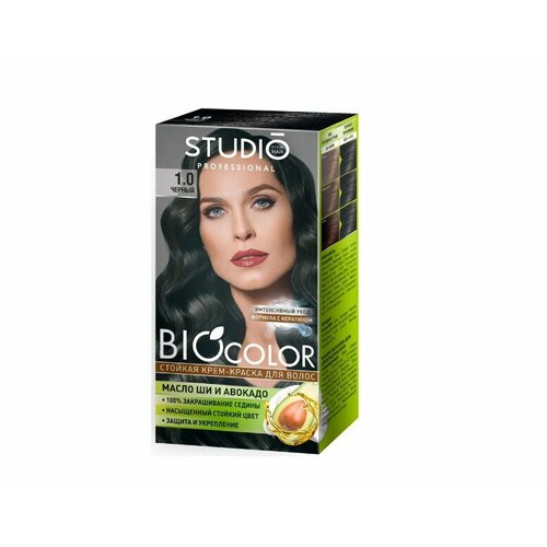 Краска для волос Biocolor, 1.0 Черный, 50/50/15мл
