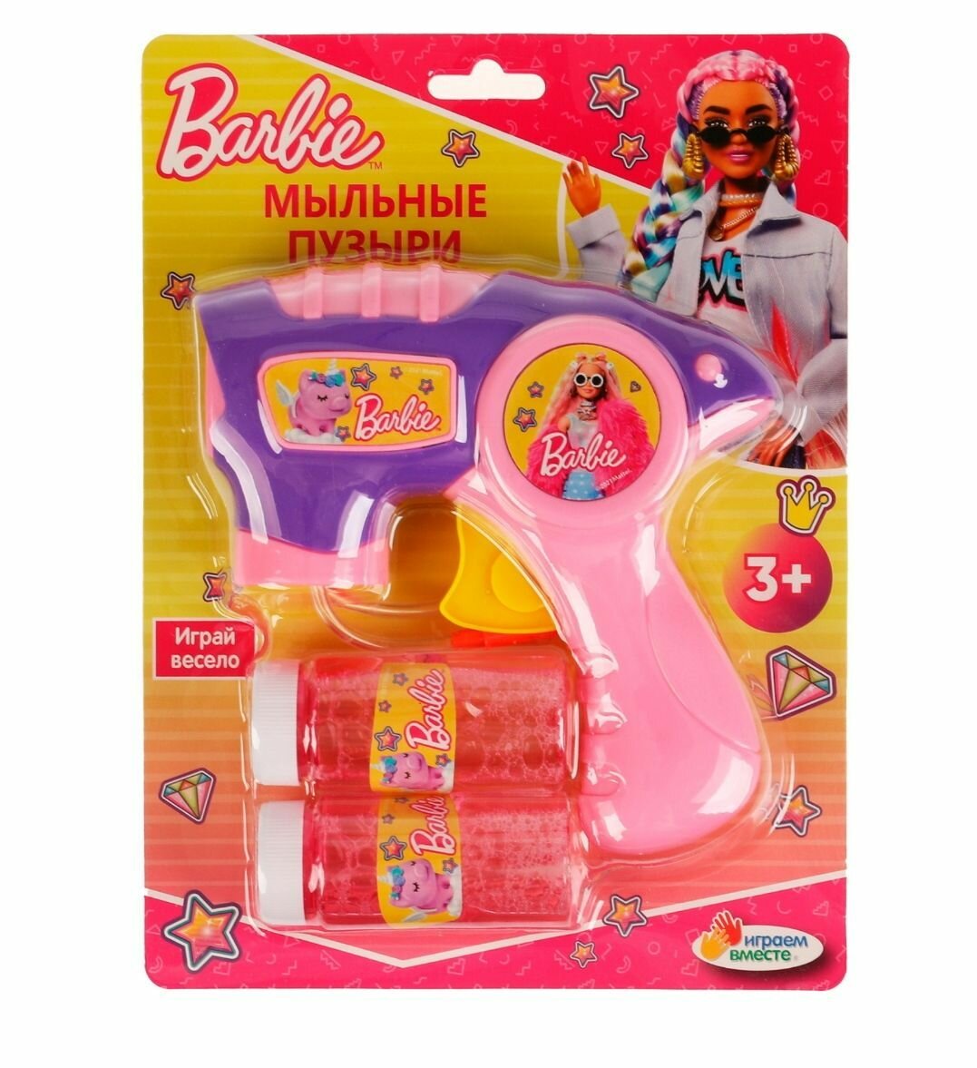 Набор для пускания мыльных пузырей Barbie