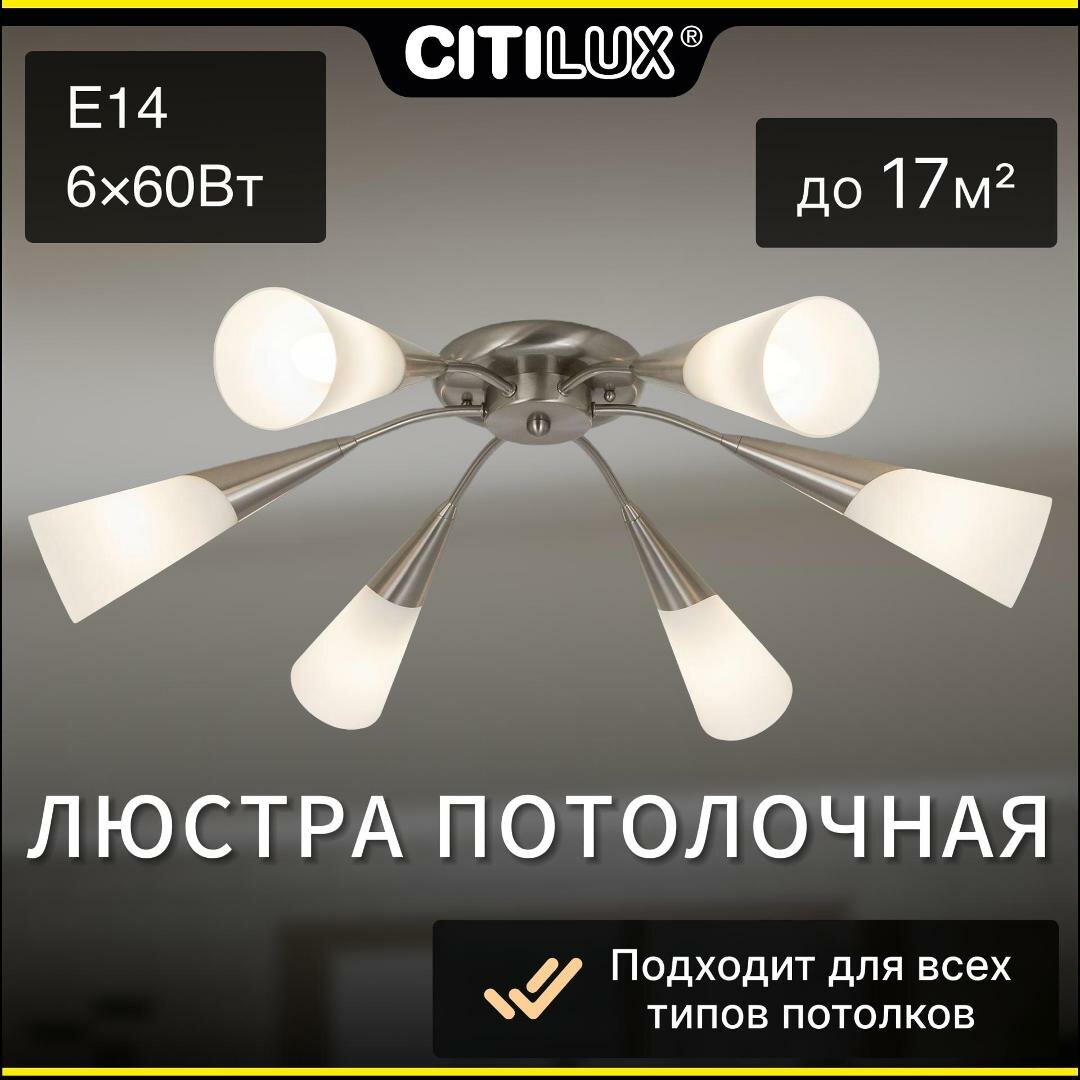Люстра потолочная Фокус CL103161 Citilux
