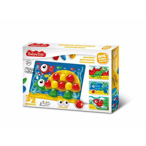 Мозаика для самых маленьких Черепашка d40/5 цв/32 эл Baby Toys 03582 десятое королевство мозаика для малышей в чемодане собачка d4 5 38 эл baby toys 04103