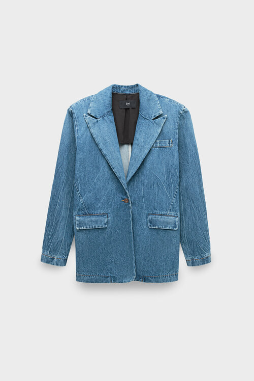Пиджак 3x1, размер 42, голубой