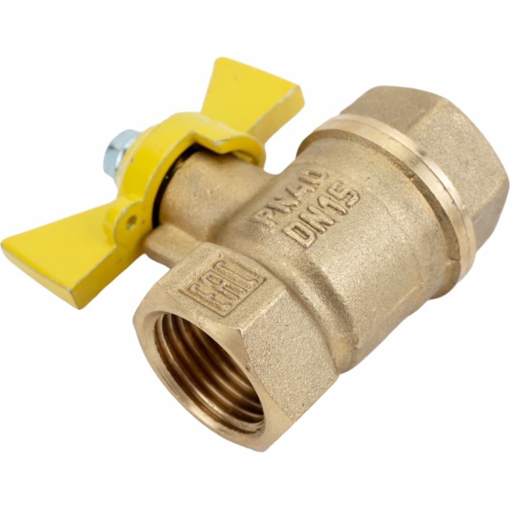 Valfex VALFEX Кран шаровой для газа 1/2" ВР/ВР ручка-бабочка, латунный 11Б27фтМ VF.277. LB3.012. Bir