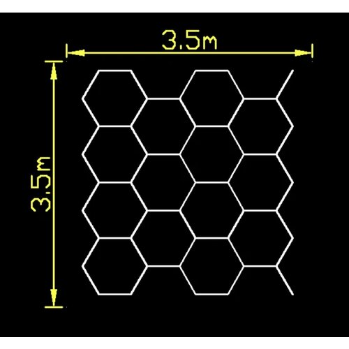 Комплект 550w. 3500х3500 мм. модульное светодиодное освещение 