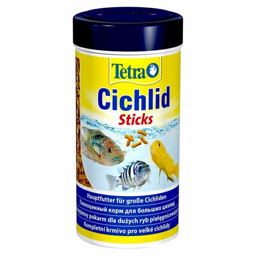 Корм для рыб Tetra Cichlid Sticks всех видов цихлид в палочках 250мл палочки веганские растительные vegafood вместо рыбы 23 250 г