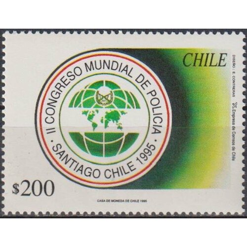 Почтовые марки Чили 1995г. 2-й Всемирный полицейский конгресс, Сантьяго Коллекции MNH