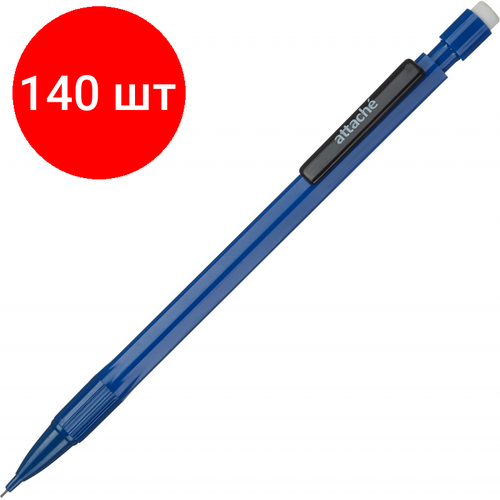 Комплект 140 штук, Карандаш механический Attache Economy, 0.5мм синий комплект 50 штук карандаш механический attache economy 0 5мм синий