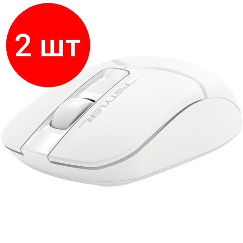 Комплект 2 штук Мышь компьютерная A4Tech Fstyler FB12S белый 1200dpiWLS BTRadio2but 496900₽