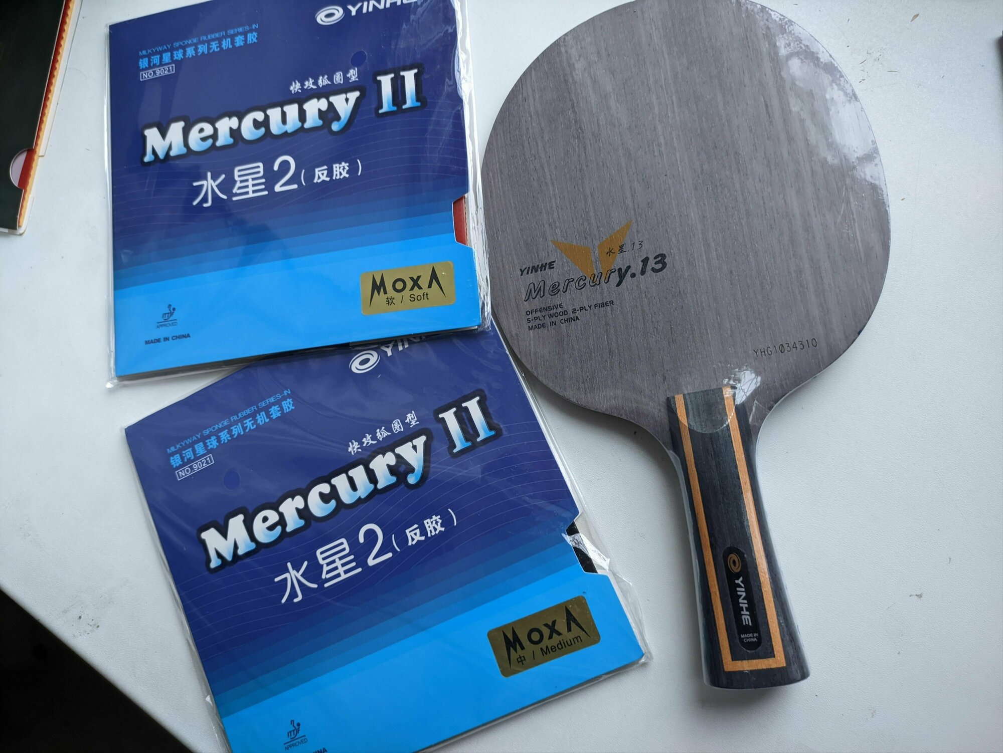 фото Теннисная ракетка ручная сборка Yinhe Y13 + Mercury 2 + Mercury 2