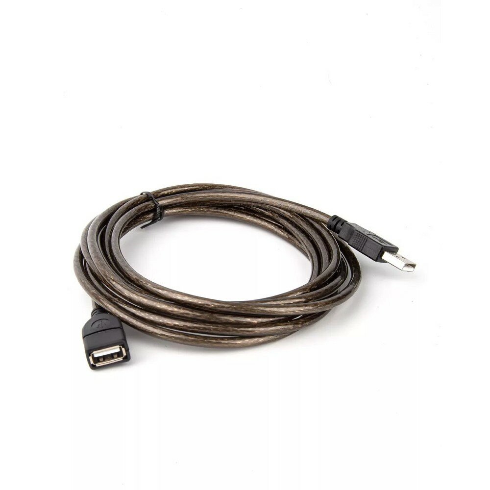 Telecom кабели VUS6956T-3M Кабель удлинительный USB2.0 AM AF прозрачная изоляция 3m