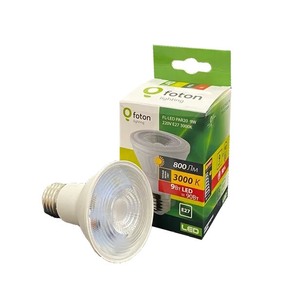 фото Лампочка Foton Lighting Софит 9Вт 800Лм 3000К Теплый белый, уп.1шт