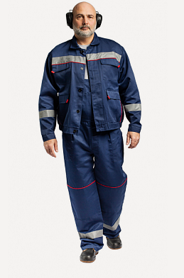 Изображение товара Костюм "Атлант" - синий/красный кантом, размер 56-58, рост 194-200