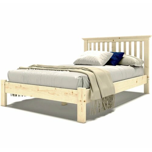 Кровать 120х200 см полутороспальная деревянная в стиле Прованс