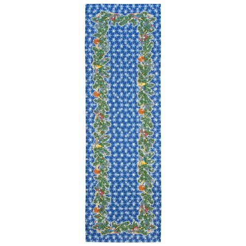 Дорожка настольная (льняная), Павловопосадские платки, 10997 