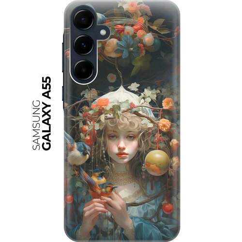 фото Силиконовый чехол на samsung galaxy a55 / самсунг а55 с рисунком "бестия окаянная" bestluck