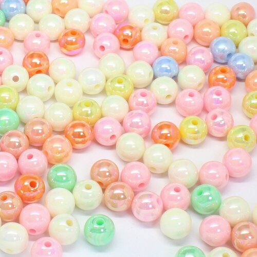 Бусины акриловые круглые 