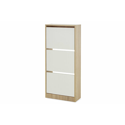 Обувница Hoff Соле-3, 51,8х122,1х22,3, цвет дуб Сонома, белый гладкий