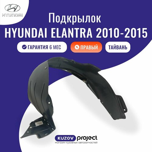 Подкрылок Hyundai Elantra 2010-2016 передний правый Тайвань 1459₽