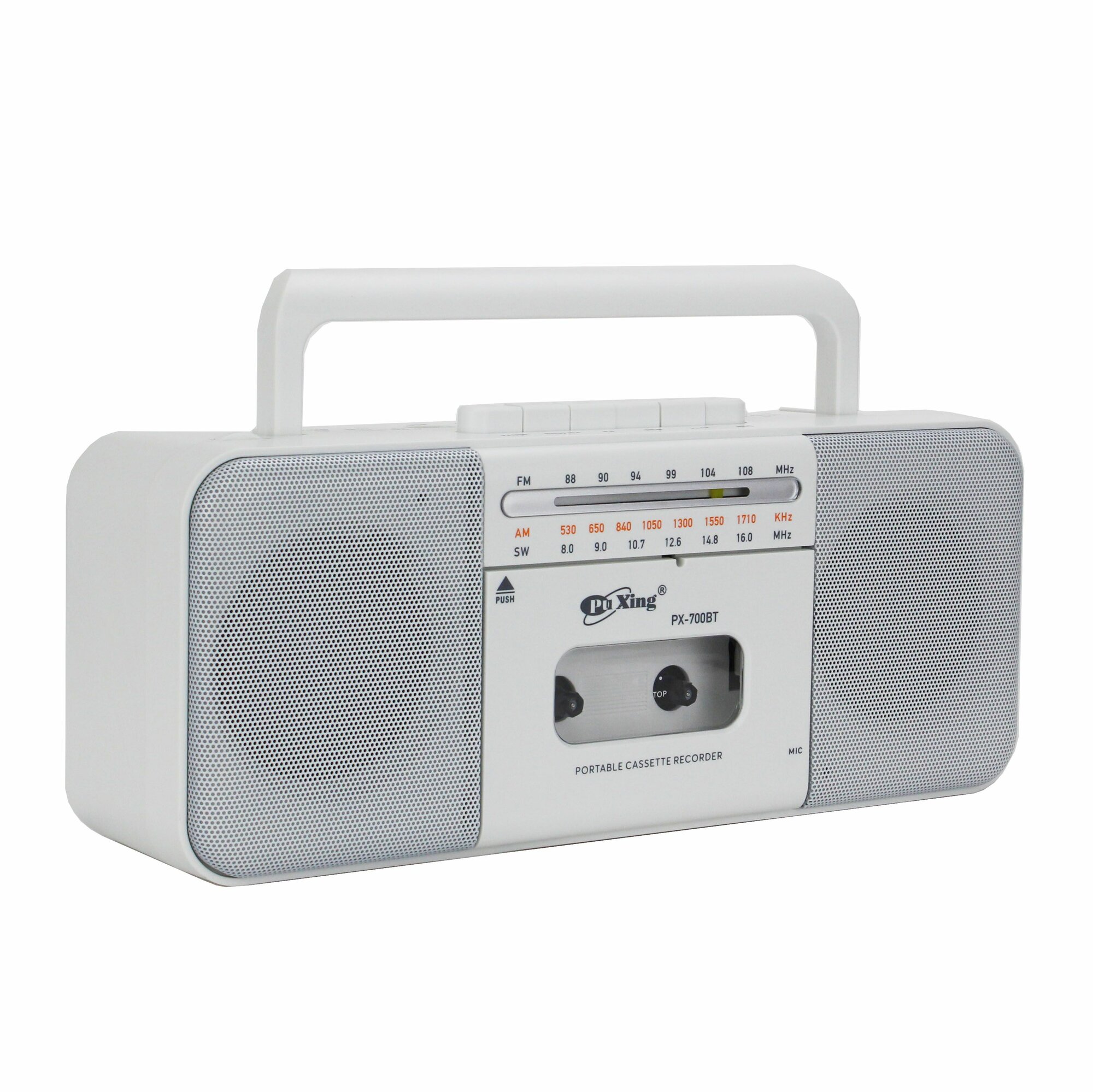 Переносная кассетная стереофоническая магнитола с Bluetooth, USB и microSD PuXing PX-700BT