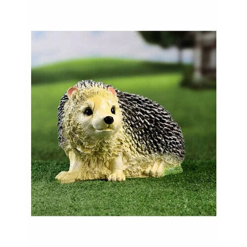 Садовая фигура Ёж прижатый большой 26х16х17см 1393₽