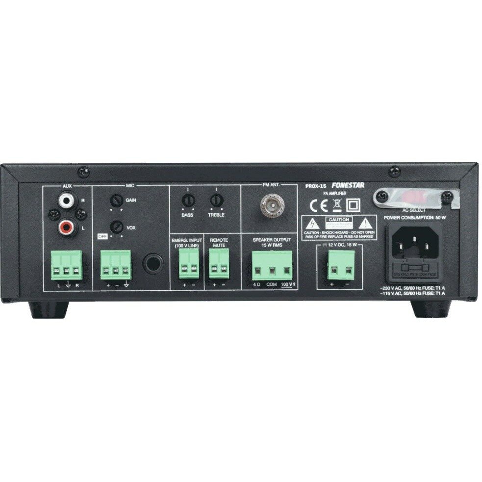 Микшер-усилитель универсальный FONESTAR PROX-15 — фото 1