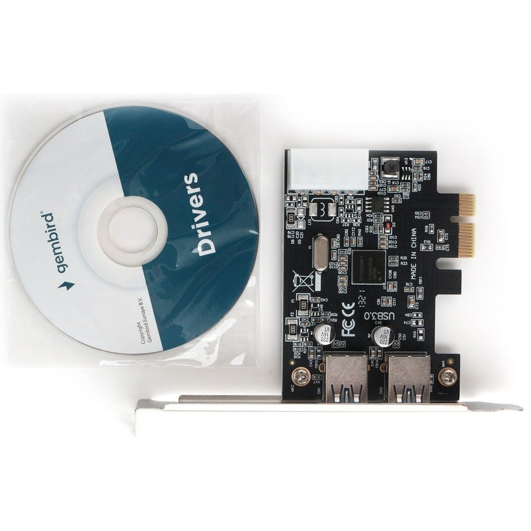 Контроллер USB Gembird SPCR-01, в PCI, порты: 2 внешних USB 3.0