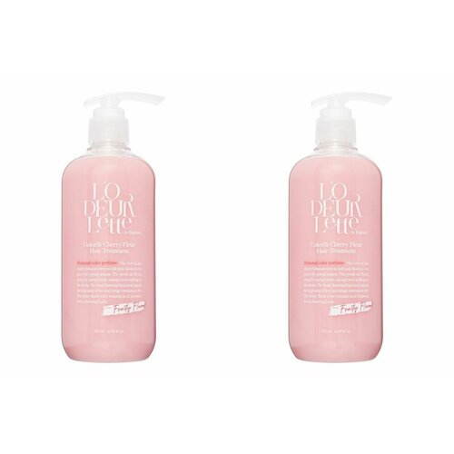 LODEURLETTE Парфюмированная маска для волос c ароматом цветка вишни In England Colorfit Cherry Fleur Hair Treatment, 500 мл, 2 шт