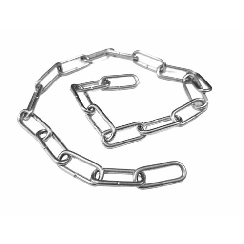 Цепь короткозвеньевая оцинкованная 4мм 1.5 метра (0706)