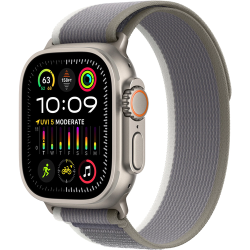 Умные часы Apple Watch Ultra 2 49 мм Titanium Case GPS Cellular Green Gray Trail Loop SM 9045000₽
