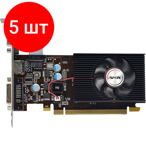 Комплект 5 штук Видеокарта Afox G210 1GB GDDR2 64bit VGA DVI HDMI RTL AF210-1024D2LG2 1817600₽