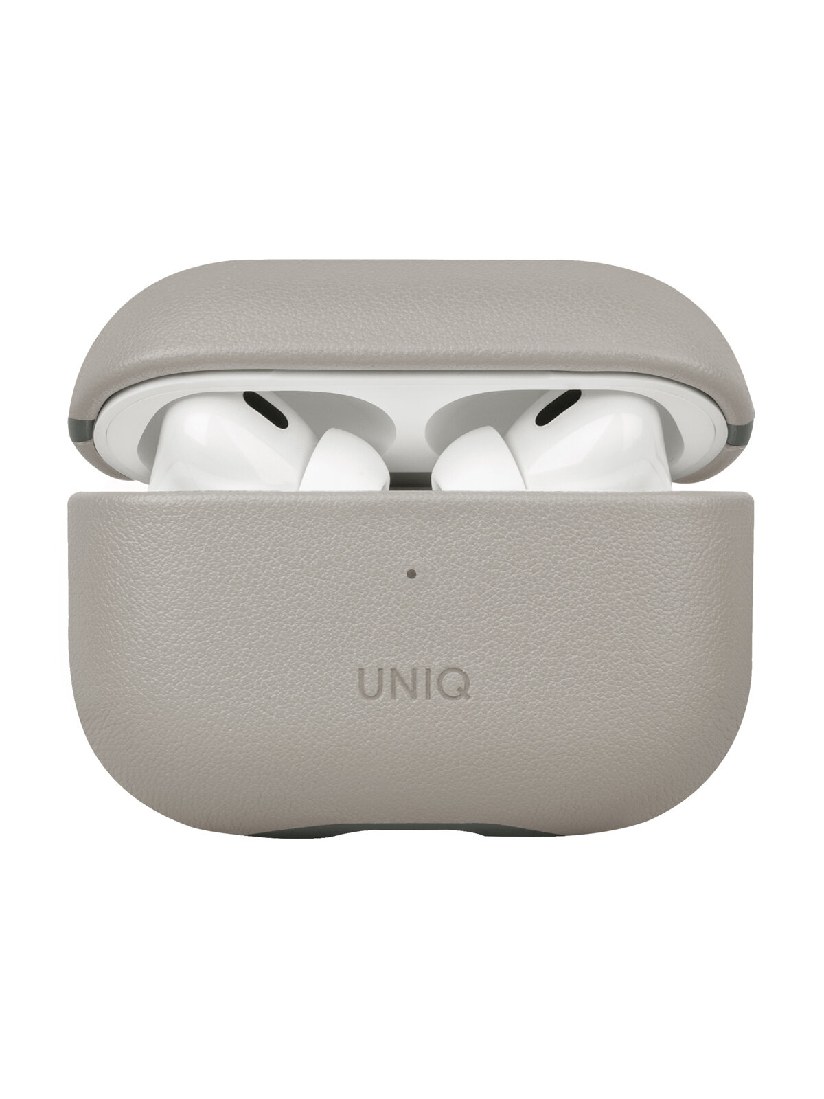 Uniq для Airpods Pro 2 чехол Lyden DS Leatherette with handstrap Ivory/Lychen Green
