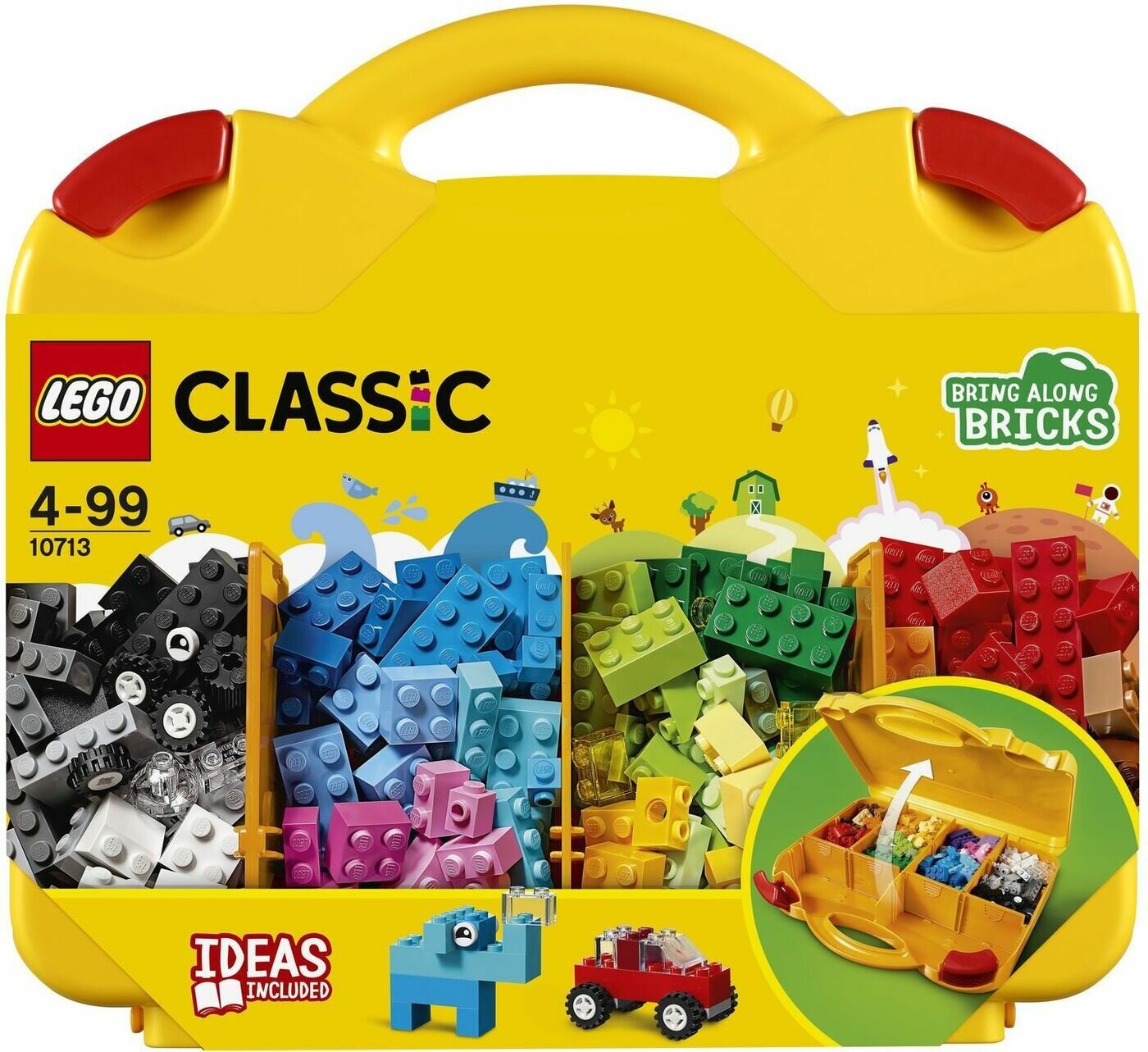 Конструктор LEGO Classic Чемоданчик для творчества и конструирования, 213 деталей, 4+, 410713