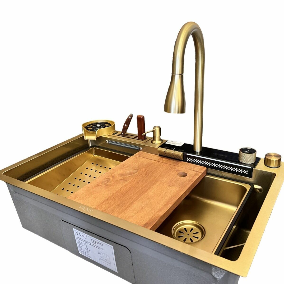 Многофункциональная мойка "VANS" 750*460*200 мм GOLDEN DECOR DC-03