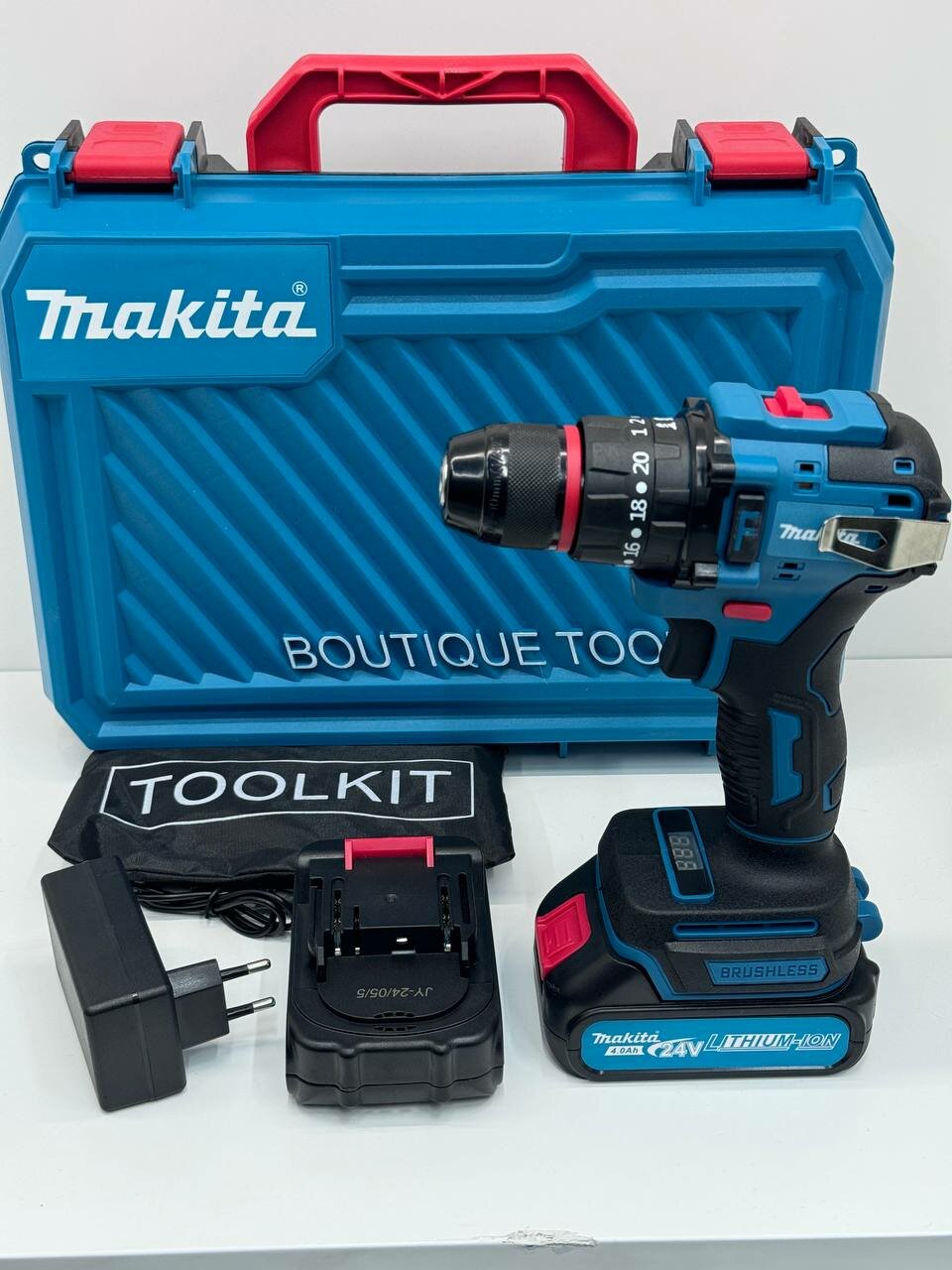 фото Универсальный Ударный Дрель-Шуруповерт 24V: Максимальная Мощность и Комфорт