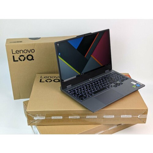 156 Ноутбук Lenovo LOQ 15IAX9 Core i5-12450HX RTX4050 16GB RAM SSD 512GB 1920x1080 IPS 144Hz Серый 9450000₽