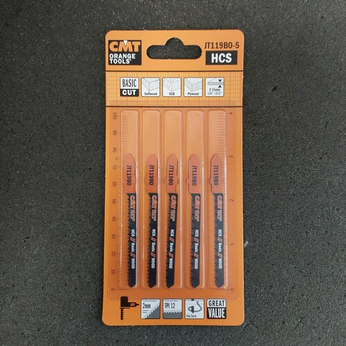 Пилки лобзиковые точный криволинейный рез дерево СМТ Италия комплект 5 штук 626₽