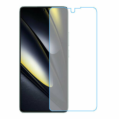 Xiaomi Poco F6 защитный экран из нано стекла 9H скрин Мобайл бесцветный, прозрачный